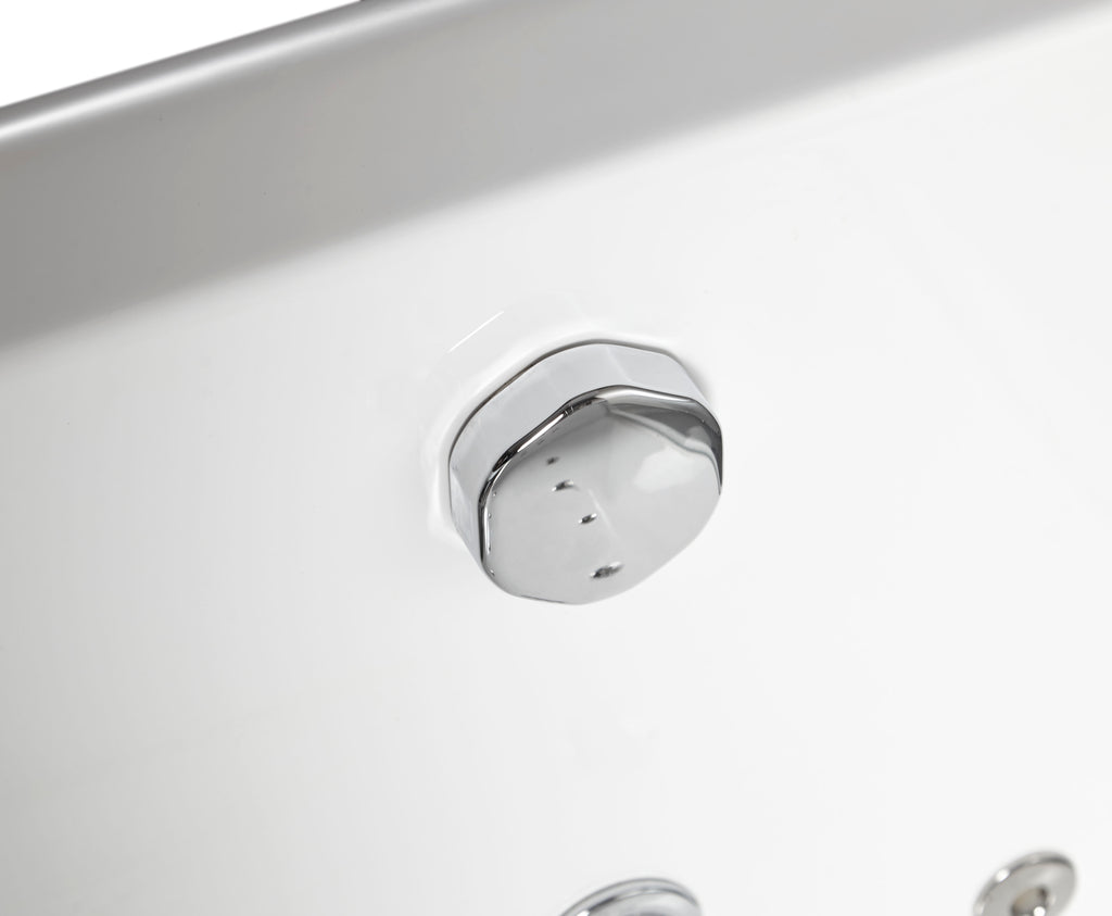 6 ft Clear Rectangular Acrylic Whirlpool Bathtub EAGO (AM152ETL-6)