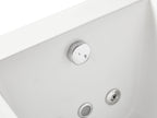 5 ft Acrylic White Rectangular Whirlpool Bathtub with Fixtures EAGO (AM154ETL-L5)