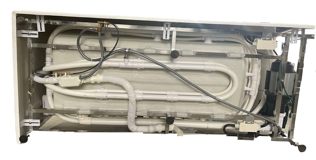 6 ft Acrylic White Rectangular Whirlpool Tub With Fixtures EAGO (AM154ETL-L6)