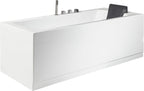 6 ft Acrylic White Rectangular Whirlpool Tub With Fixtures EAGO (AM154ETL-L6)