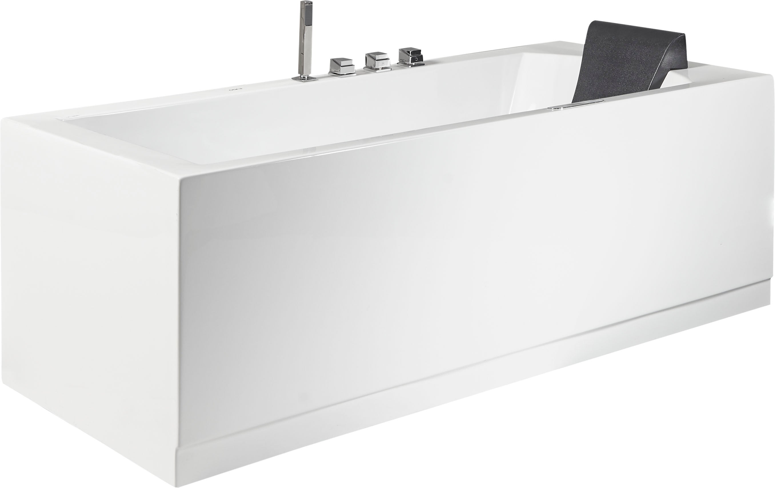 6 ft Acrylic White Rectangular Whirlpool Tub With Fixtures EAGO (AM154ETL-L6)