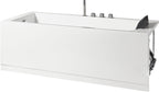 6 ft Acrylic White Rectangular Whirlpool Tub With Fixtures EAGO (AM154ETL-L6)
