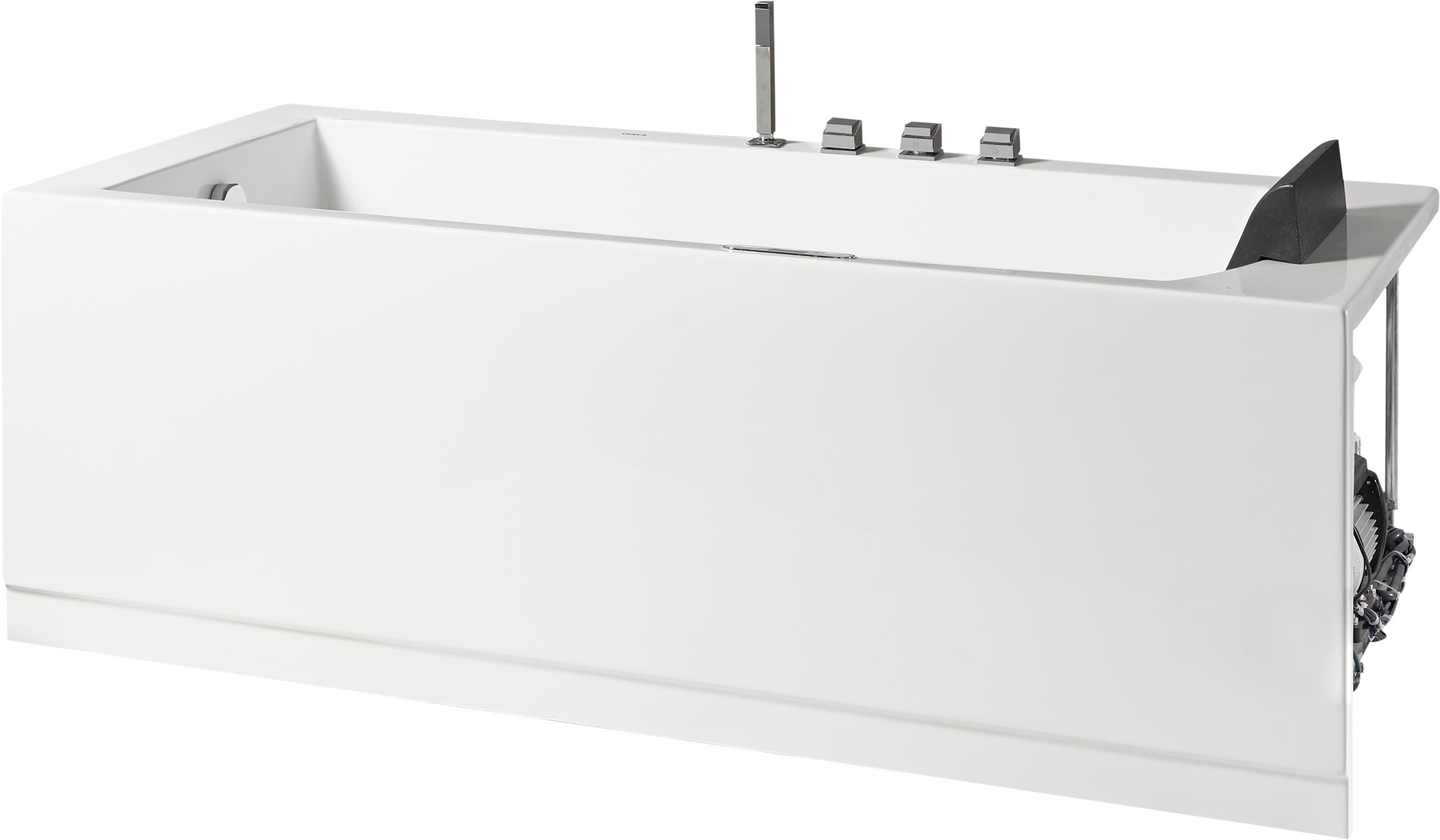 6 ft Acrylic White Rectangular Whirlpool Tub With Fixtures EAGO (AM154ETL-L6)
