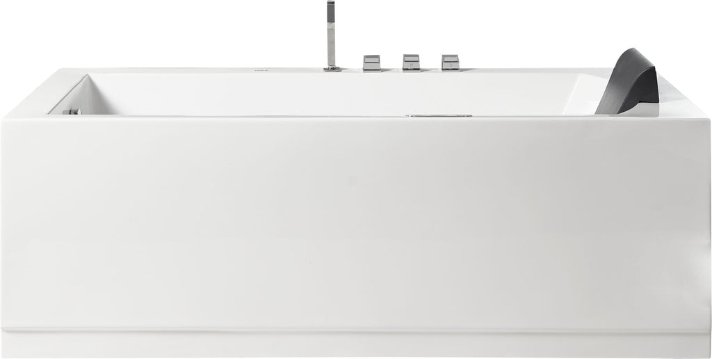 6 ft Acrylic White Rectangular Whirlpool Tub With Fixtures EAGO (AM154ETL-L6)