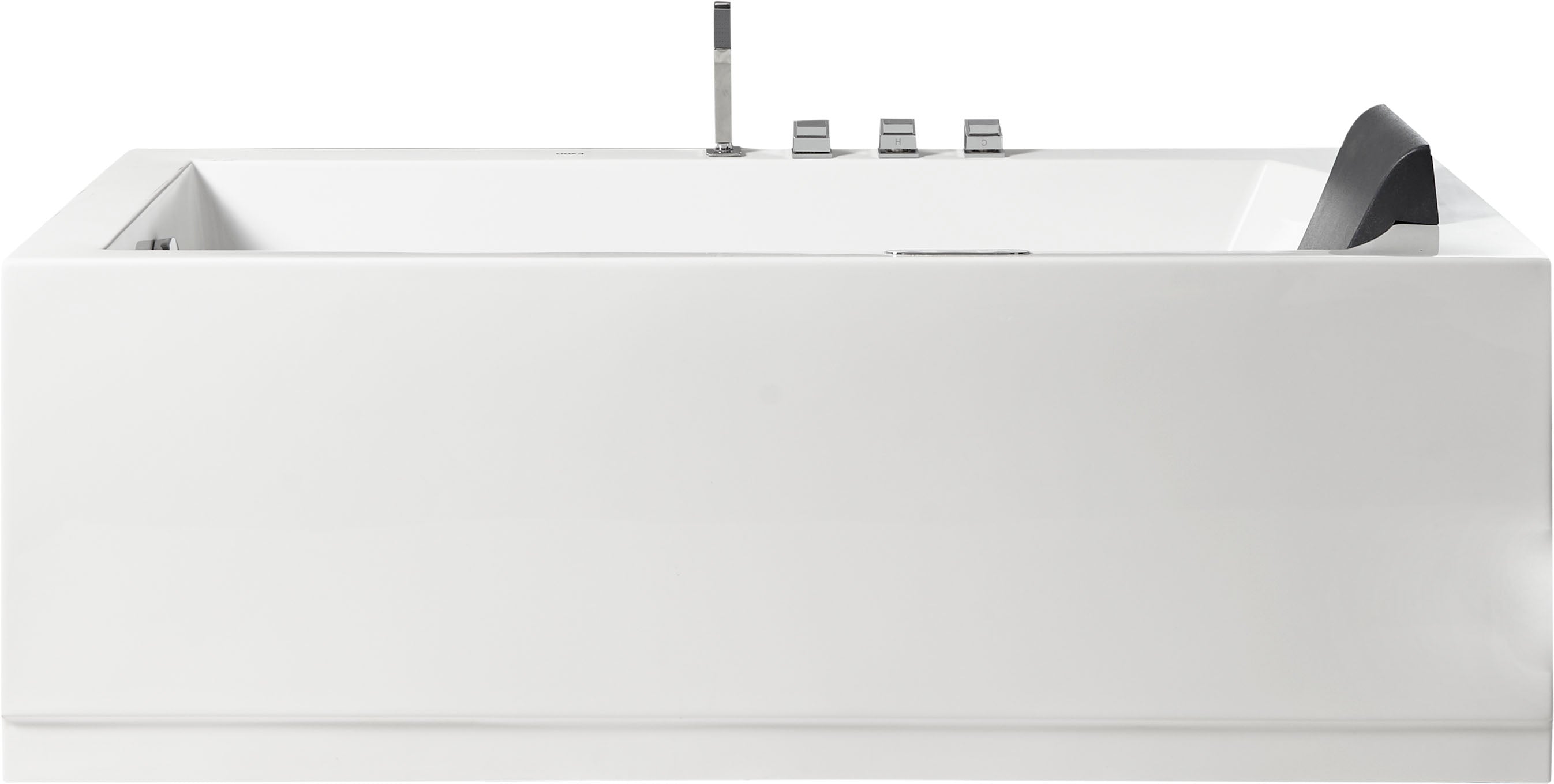 6 ft Acrylic White Rectangular Whirlpool Tub With Fixtures EAGO (AM154ETL-L6)