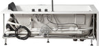 6 ft Acrylic White Rectangular Whirlpool Tub With Fixtures EAGO (AM154ETL-L6)