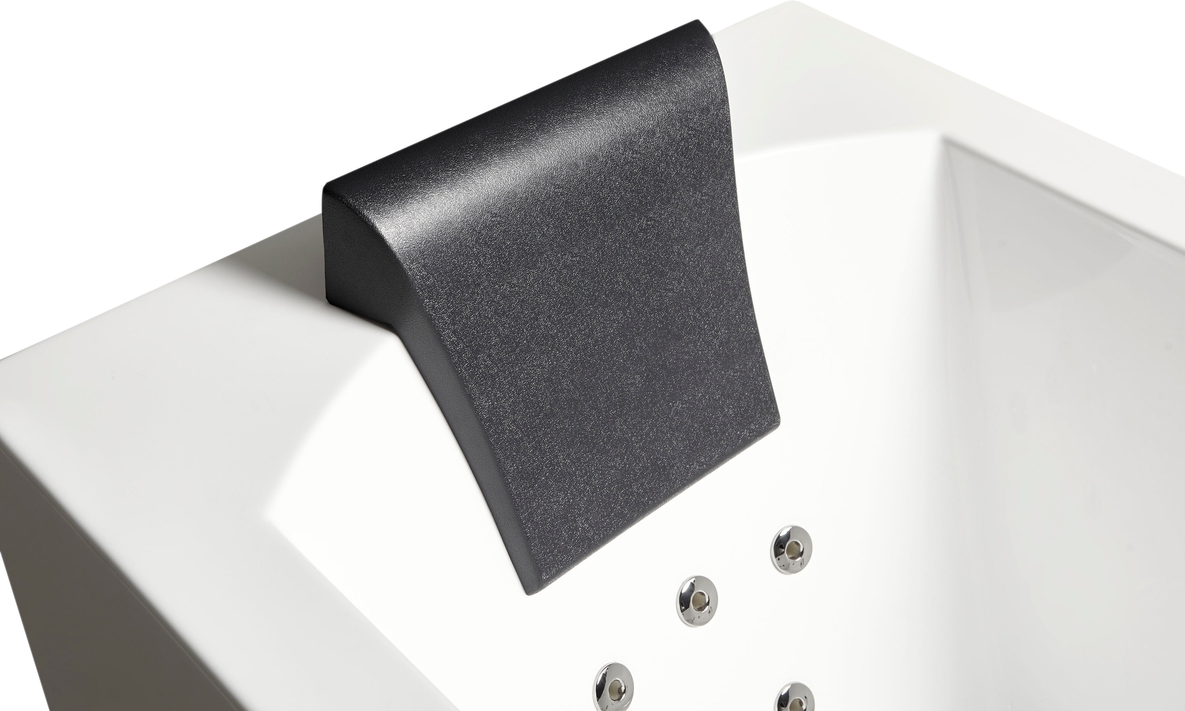 5 ft Acrylic White Rectangular Whirlpool Bathtub with Fixtures EAGO (AM154ETL-R5)