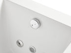 5 ft Acrylic White Rectangular Whirlpool Bathtub with Fixtures EAGO (AM154ETL-R5)
