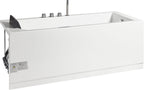 5 ft Acrylic White Rectangular Whirlpool Bathtub with Fixtures EAGO (AM154ETL-R5)