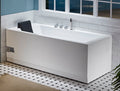 6 ft Acrylic White Rectangular Whirlpool Tub With Fixtures EAGO (AM154ETL-R6)