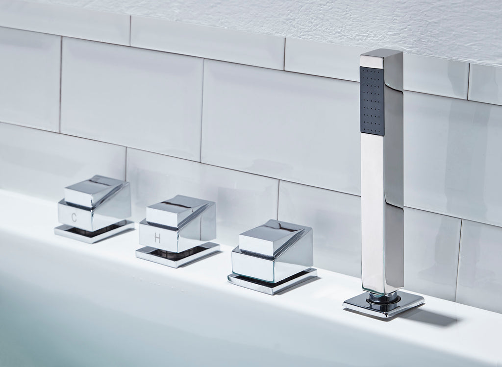 6 ft Acrylic White Rectangular Whirlpool Tub With Fixtures EAGO (AM154ETL-R6)