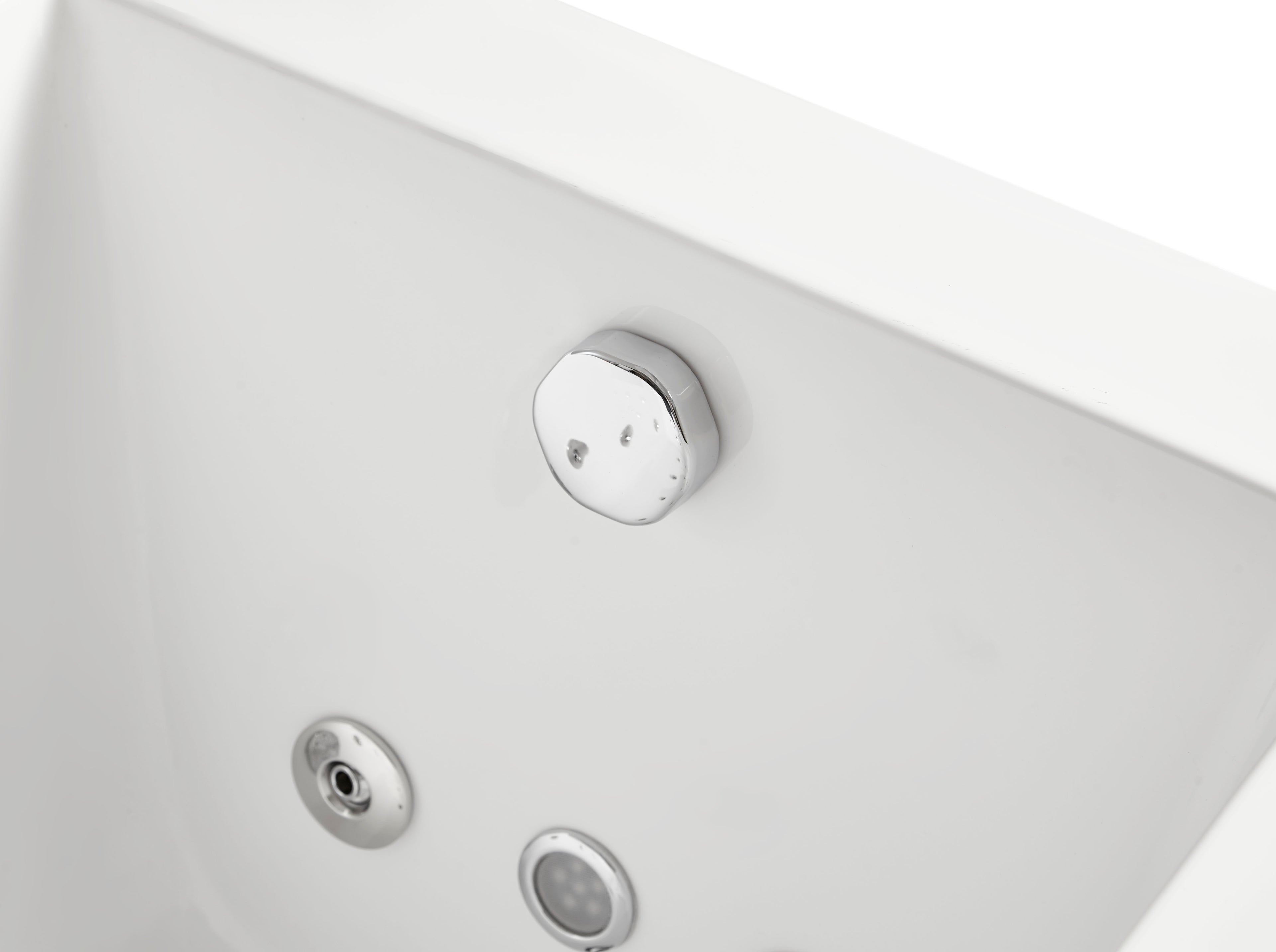 6 ft Acrylic White Rectangular Whirlpool Tub With Fixtures EAGO (AM154ETL-R6)