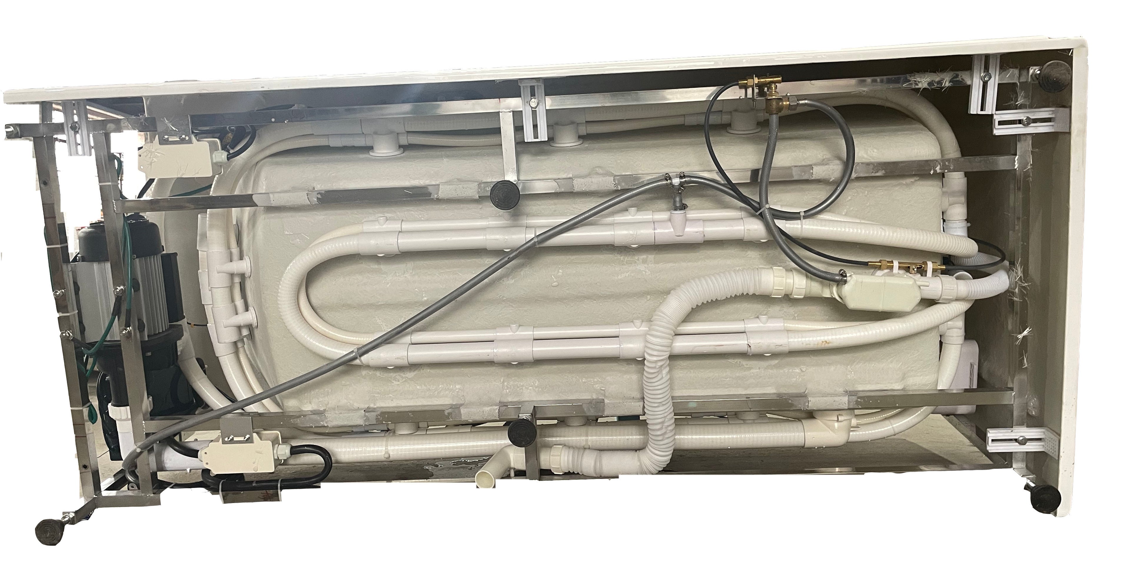 6 ft Acrylic White Rectangular Whirlpool Tub With Fixtures EAGO (AM154ETL-R6)