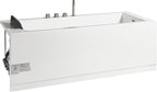 6 ft Acrylic White Rectangular Whirlpool Tub With Fixtures EAGO (AM154ETL-R6)