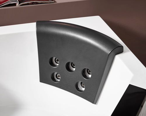 5 ft Clear Corner Acrylic Whirlpool Bathtub for Two EAGO (AM156ETL)