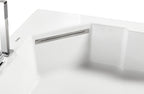5 ft Clear Corner Acrylic Whirlpool Bathtub for Two EAGO (AM156ETL)