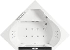 5 ft Clear Corner Acrylic Whirlpool Bathtub for Two EAGO (AM156ETL)