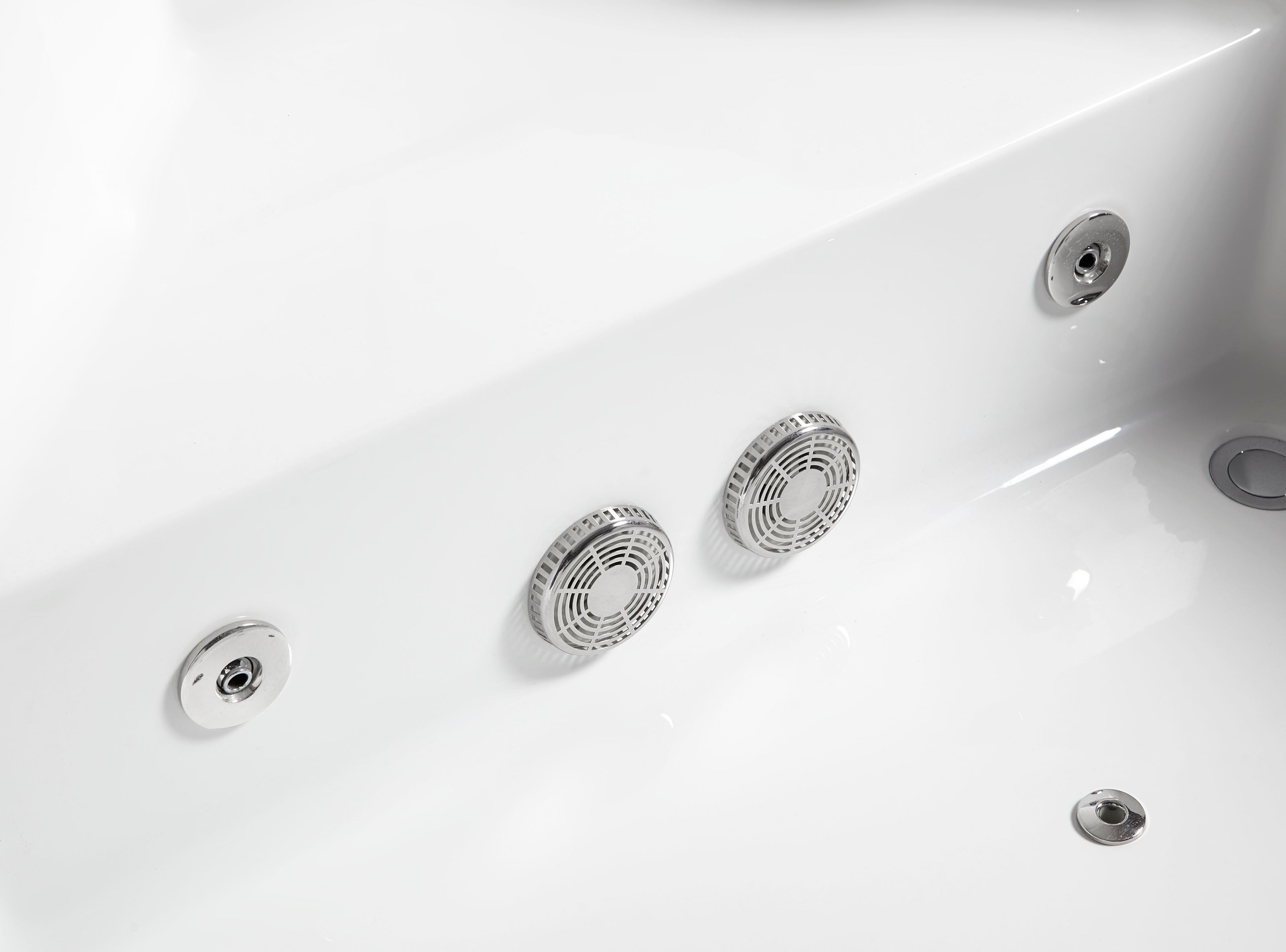 5 ft Clear Corner Acrylic Whirlpool Bathtub for Two EAGO (AM156ETL)