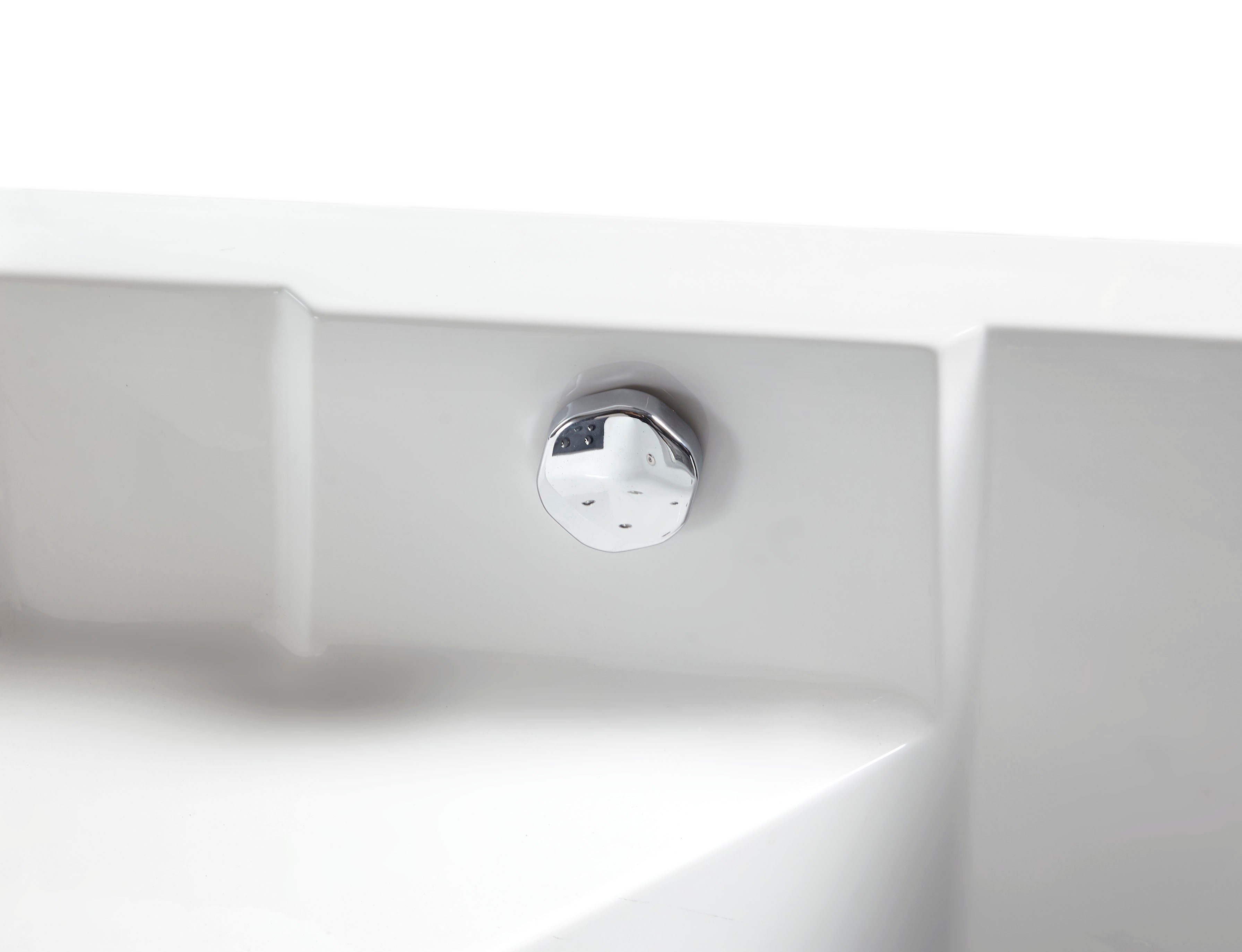 5 ft Clear Corner Acrylic Whirlpool Bathtub for Two EAGO (AM156ETL)