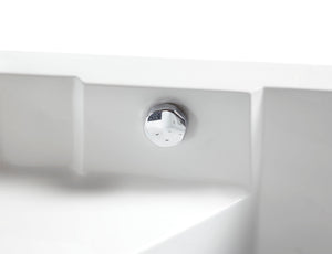 5 ft Clear Corner Acrylic Whirlpool Bathtub for Two EAGO (AM156ETL)