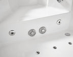 5 ft Clear Corner Acrylic Whirlpool Bathtub for Two EAGO (AM156ETL)