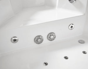 5 ft Clear Corner Acrylic Whirlpool Bathtub for Two EAGO (AM156ETL)