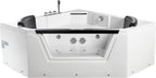 5 ft Clear Corner Acrylic Whirlpool Bathtub for Two EAGO (AM156ETL)