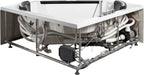 5 ft Clear Corner Acrylic Whirlpool Bathtub for Two EAGO (AM156ETL)