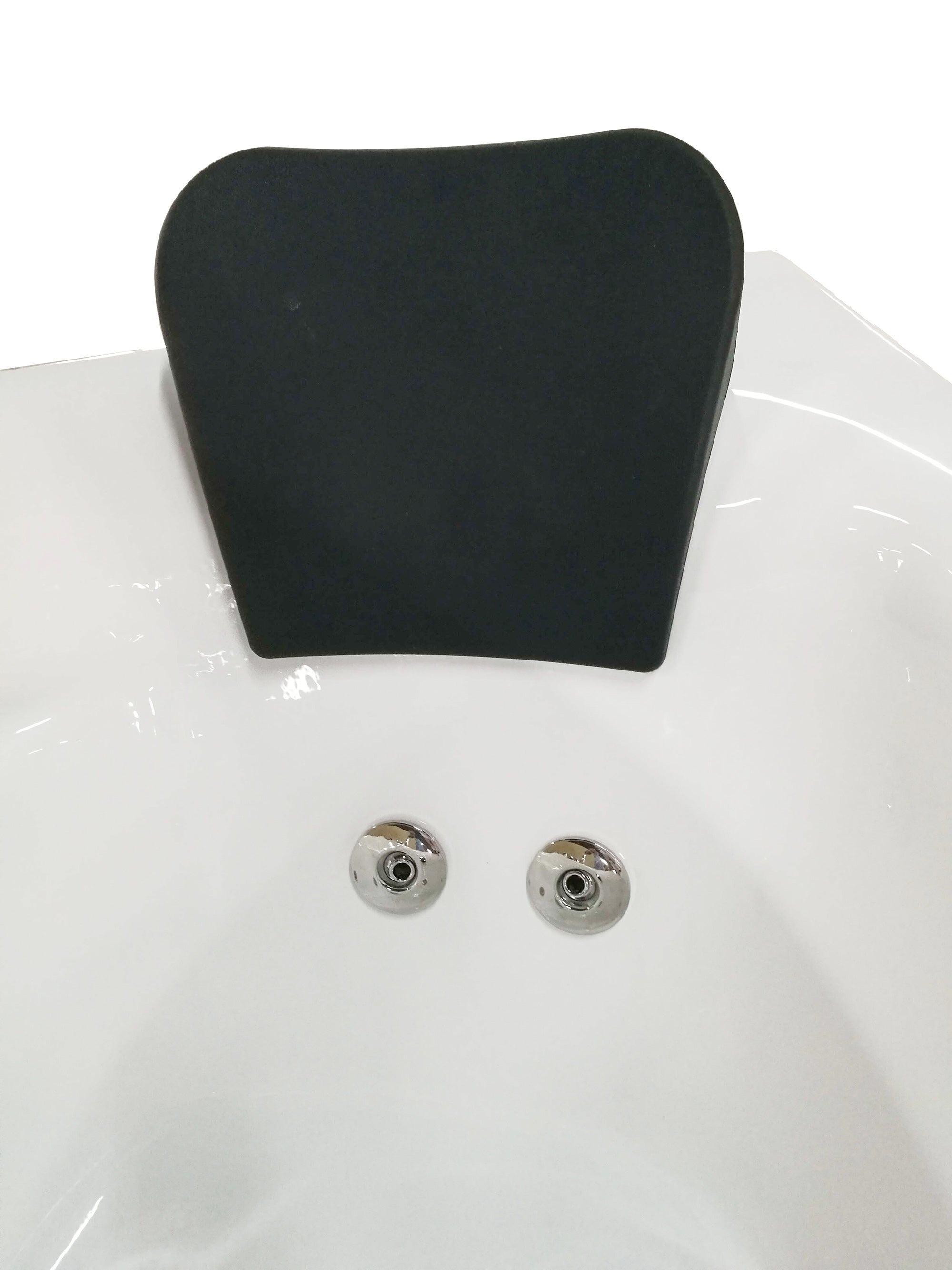 59 Inch Single Person Corner White Acrylic Whirlpool Bath Tub EAGO (AM161-L)