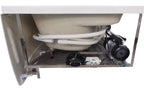 59 Inch Single Person Corner White Acrylic Whirlpool Bath Tub EAGO (AM161-L)