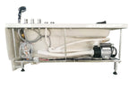 59 Inch Single Person Corner White Acrylic Whirlpool Bath Tub EAGO (AM161-R)