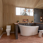 70 Inch White Free Standing Oval Air Bubble Bathtub EAGO (AM1800)