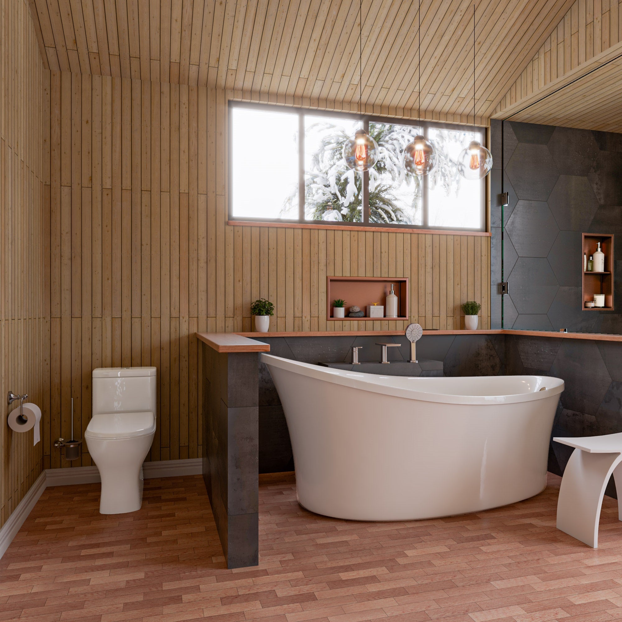 70 Inch White Free Standing Oval Air Bubble Bathtub EAGO (AM1800)