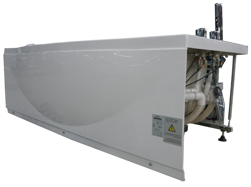 6 ft Left Drain Acrylic White Whirlpool Bathtub with Fixtures EAGO (AM189ETL-R)