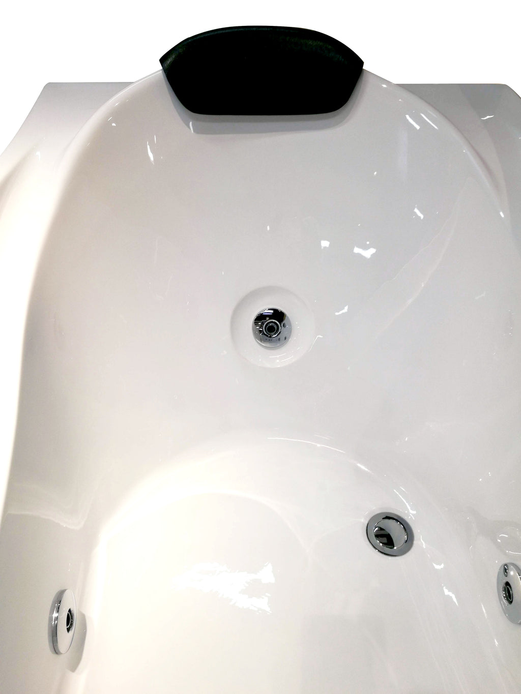 6 ft Left Drain Acrylic White Whirlpool Bathtub with Fixtures EAGO (AM189ETL-R)