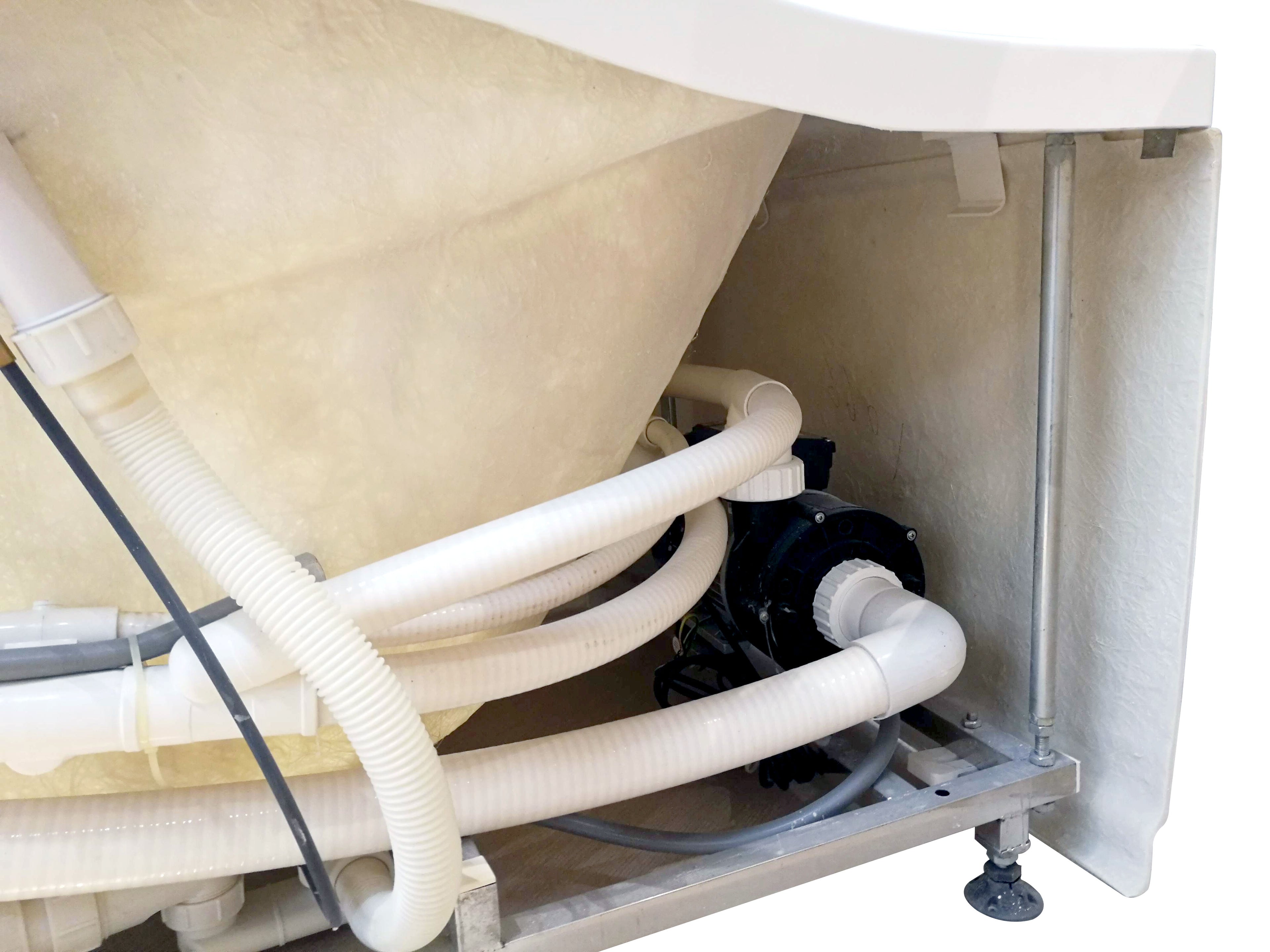 6 ft Left Drain Acrylic White Whirlpool Bathtub with Fixtures EAGO (AM189ETL-R)