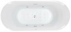 74 Inch White Free Standing Oval Air Bubble Bathtub EAGO (AM1900)