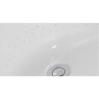 74 Inch White Free Standing Oval Air Bubble Bathtub EAGO (AM1900)