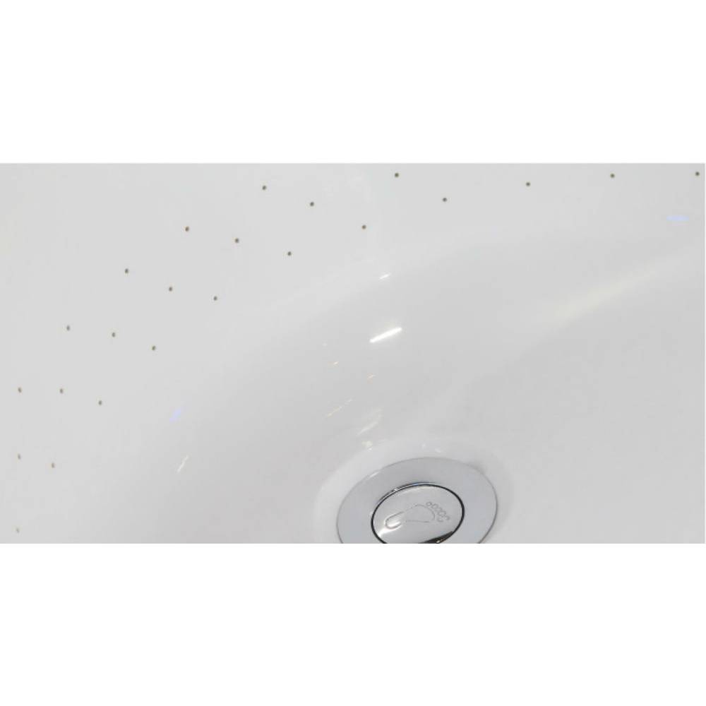 74 Inch White Free Standing Oval Air Bubble Bathtub EAGO (AM1900)