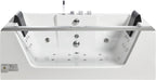 6 ft Clear Rectangular Acrylic Whirlpool Bathtub for Two EAGO (AM196ETL)