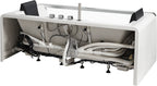 6 ft Clear Rectangular Acrylic Whirlpool Bathtub for Two EAGO (AM196ETL)