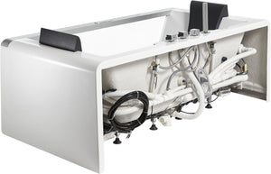 6 ft Clear Rectangular Acrylic Whirlpool Bathtub for Two EAGO (AM196ETL)