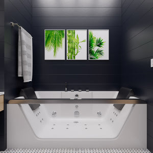 6 ft Clear Rectangular Acrylic Whirlpool Bathtub for Two EAGO (AM196ETL)