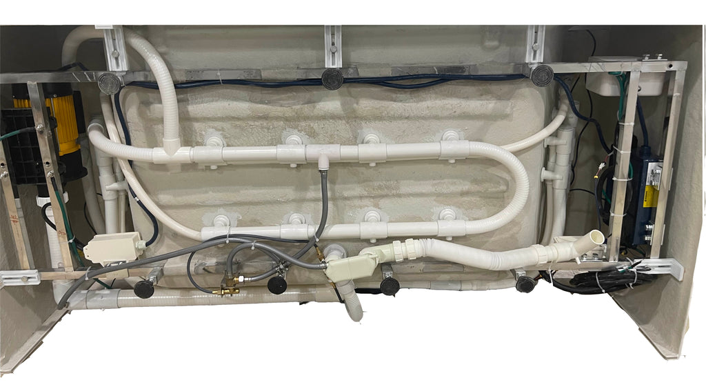 6 ft Clear Rectangular Acrylic Whirlpool Bathtub for Two EAGO (AM196ETL)