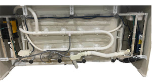 6 ft Clear Rectangular Acrylic Whirlpool Bathtub for Two EAGO (AM196ETL)