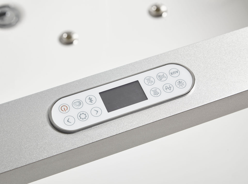 6 ft Clear Rectangular Acrylic Whirlpool Bathtub for Two EAGO (AM196ETL)