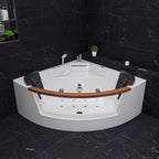 5 ft Clear Rounded Corner Acrylic Whirlpool Bathtub for Two EAGO (AM197ETL)