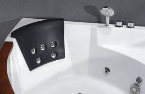 5 ft Clear Rounded Corner Acrylic Whirlpool Bathtub for Two EAGO (AM197ETL)