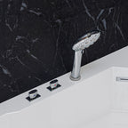 5 ft Clear Rounded Corner Acrylic Whirlpool Bathtub for Two EAGO (AM197ETL)