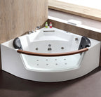 5 ft Clear Rounded Corner Acrylic Whirlpool Bathtub for Two EAGO (AM197ETL)